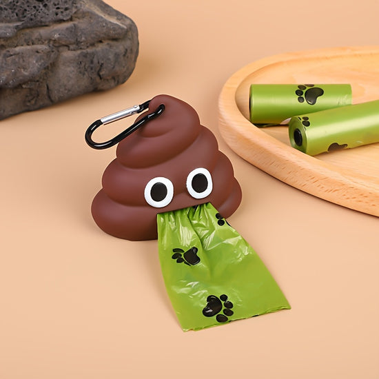 Creative Pet Supplies Dog Outing Poop Picker Convenient and Beautiful Portable Garbage Bag Distributor Portable Garbage Shell Essential for Pet Lovers